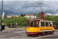 Tram and (just visible) main-line train