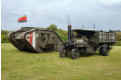 Tank and steam lorry