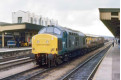 37 275 on an engineer's train, Cardiff Central