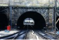 Glasgow-bound service - seen through the tunnel...