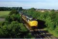 37 428 "David Lloyd George" heads the "Cambrian Coast Express" through Meole Brace