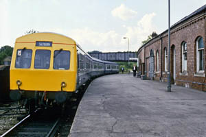The remains of Bishop Auckland station
