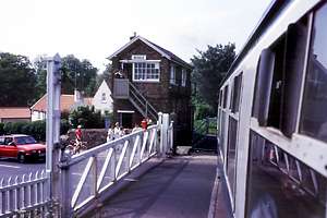 Bedale signal box from the "Wensleydale Wanderer"